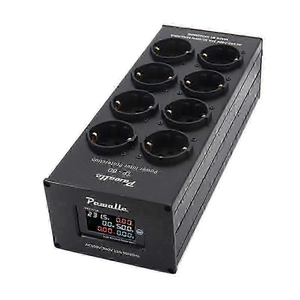 TP80 Power Filter Socket Noise Reduction Overload Protection Multi-Function Display Audio Amplifie