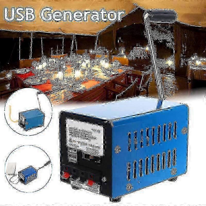 Emergency Hand Crank Power Generator - High Efficiency Dynamo USB Charger for Camping