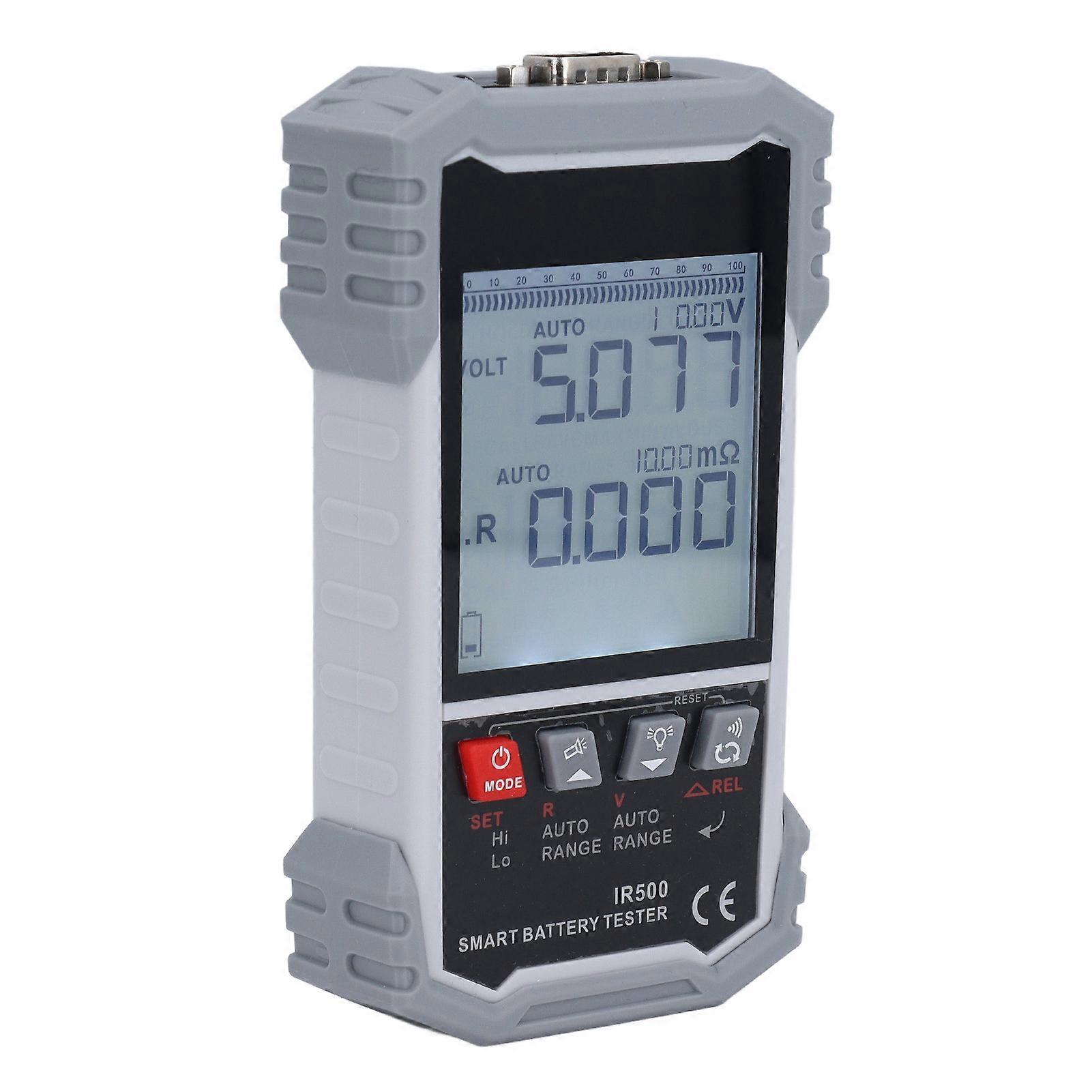 Battery Resistance Tester 3.2in TN Display DC0V ‑ ±120V 0mΩ ‑ 500Ω Automotive Battery Tester DC5V