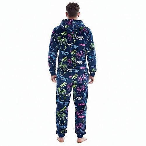 Floso Mens Game Controller Fleece Jumpsuit