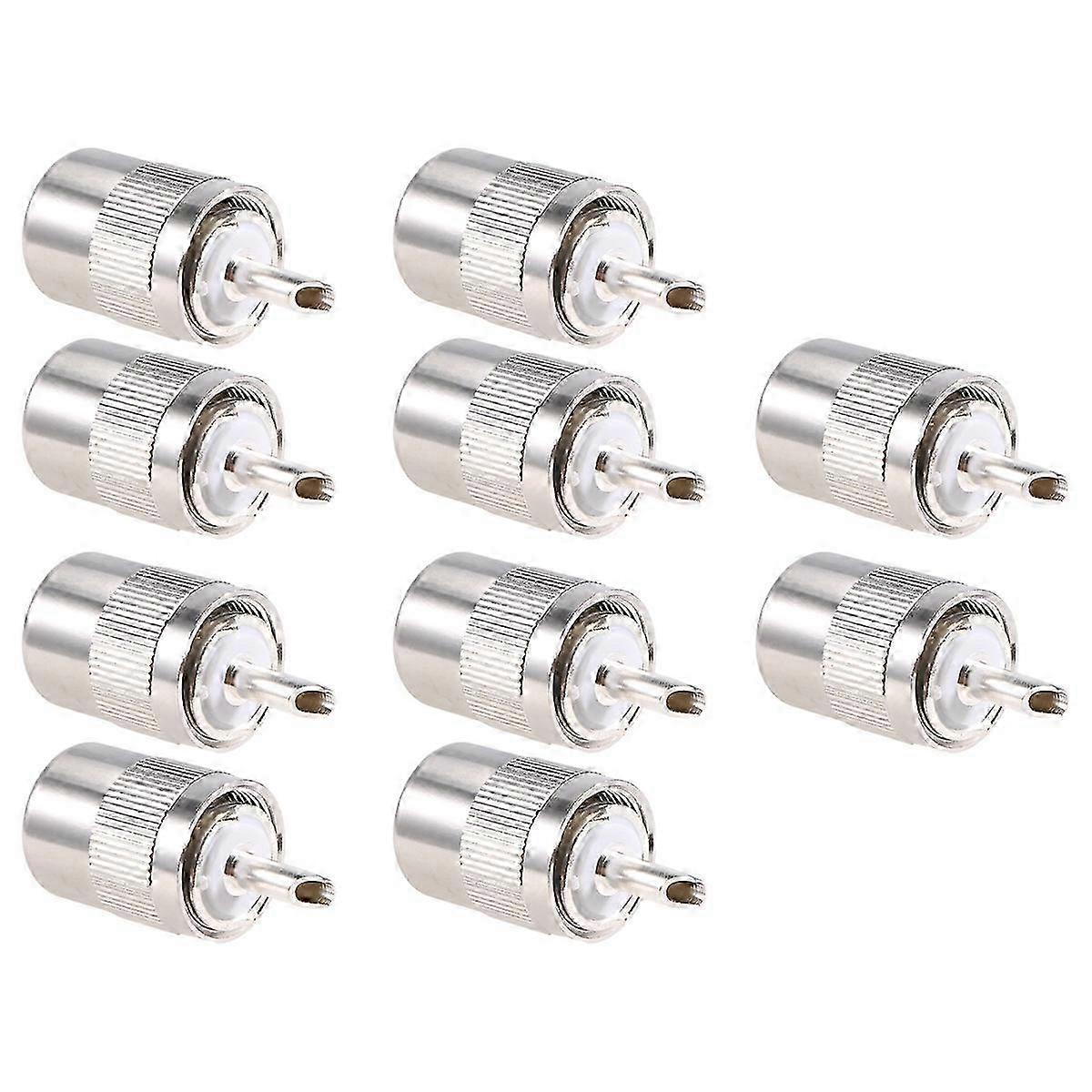 UHFオスコネクタPL259 RG8 RG213 LMR400ケーブル用10個