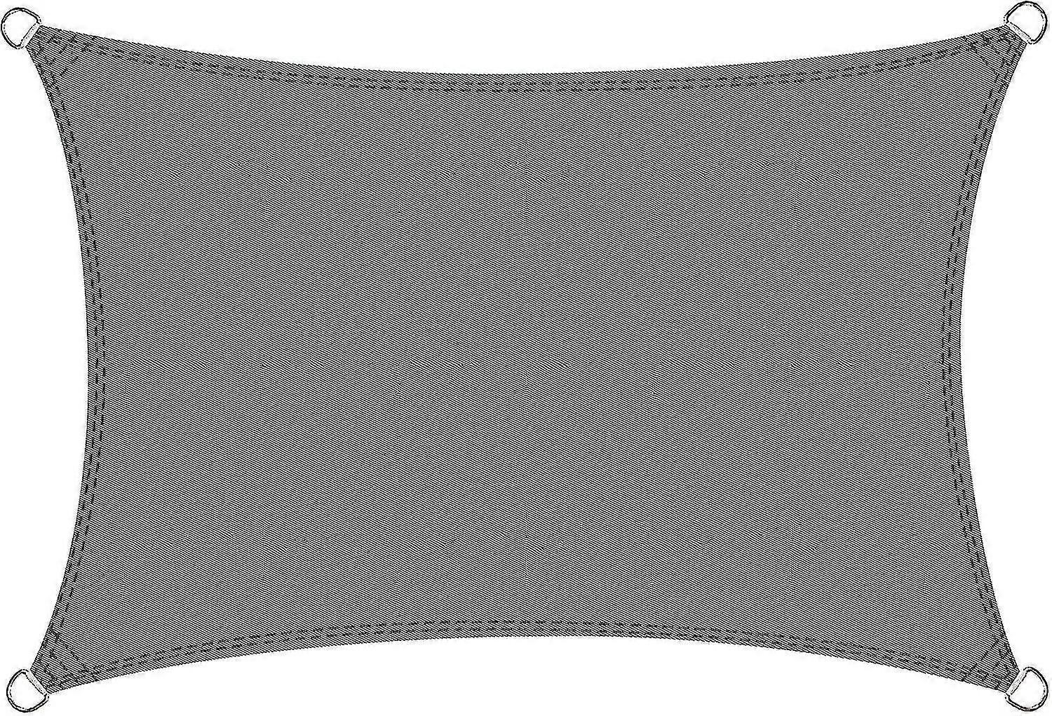 長方形の防水シェードセイル3 x 4メートル、庭園やテラスに適した、カラーグレー