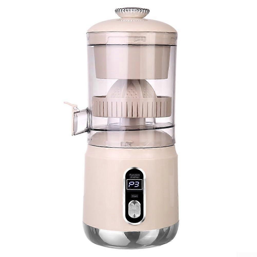 Electric Citrus Juicer With LCD Display 95% Juice Extraction Lemons Limes Oranges Up To 110mm Detachable Design White