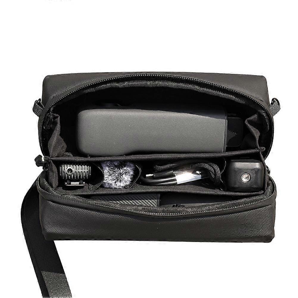 Leather Film Protective Case Waterproof Portable Adjustable Shoulder Strap Crossbody Bag for Camera and Accessories