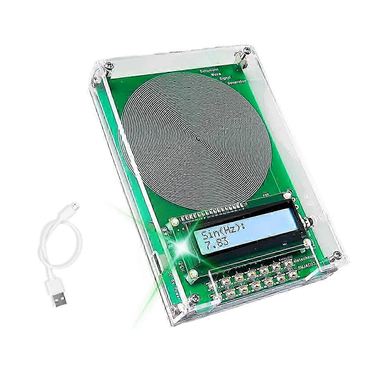 Custom Frequency Generator V2, 7.83Hz SchumannWave Resonance Generator, 0.01Hz-200000Hz AdjustableGreen SZRH