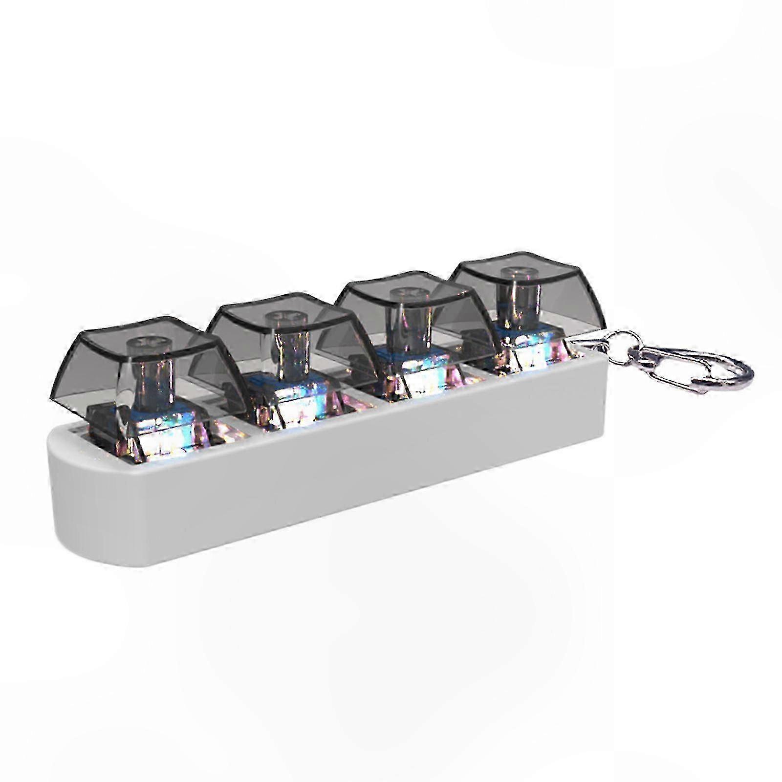 light-emitting diode 4-Key Keycap Tester Anxiety Relief Sensory Stimulation with Durable Design