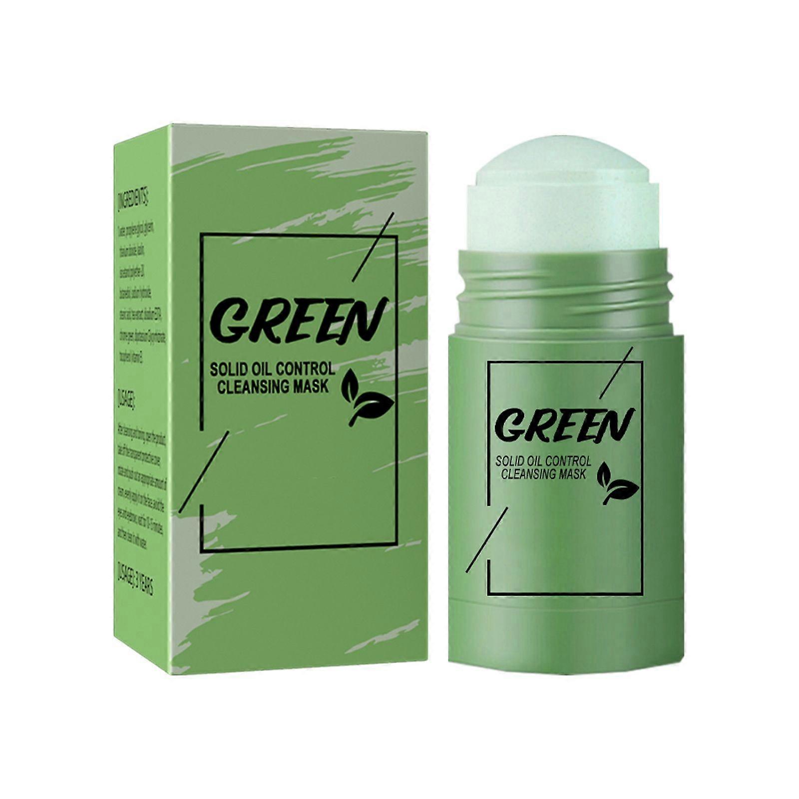 Green Tea Solid Mask Solid Face Cleansing Mask Stick Oil Control Moisturizing Mud Mask