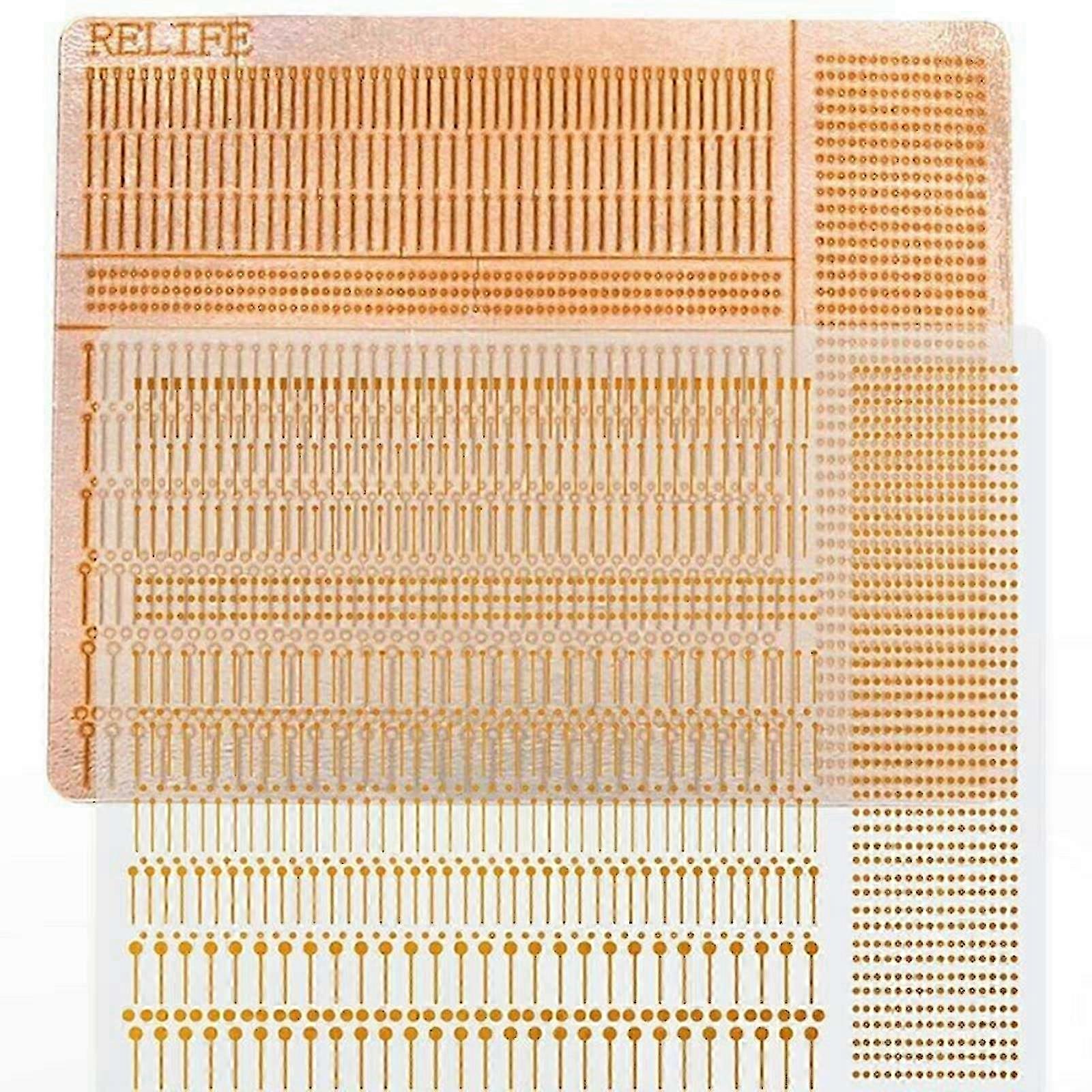 1400pc PCBトレース修理キットRL-007GA - 回路基板のメンテナンスと修復のためのはんだパッドと修理材料が含まれています