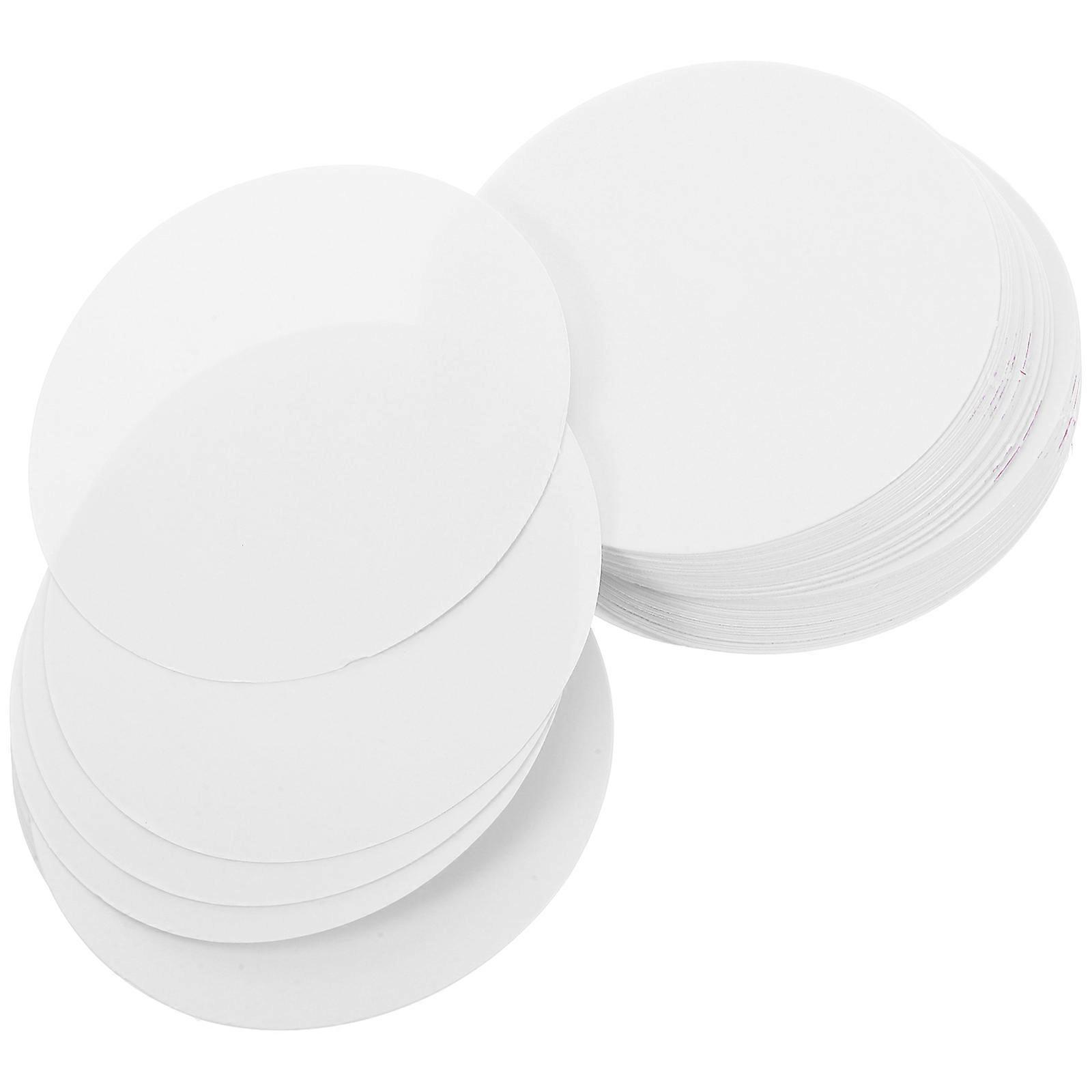 DIY Badge Making Sheets Round Blank Papers for Craft Hand Painting 100Pcs