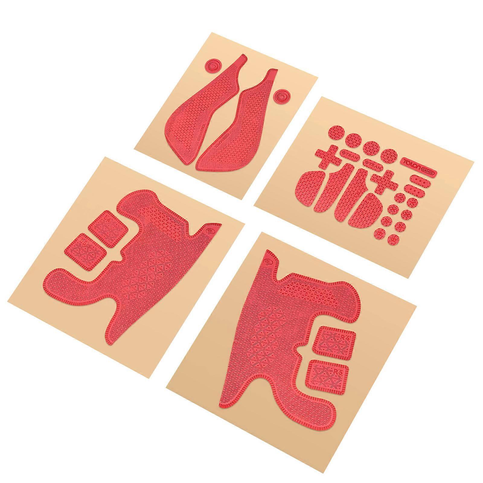 Silicone Sticker Controller Grip Sticker Professional Stickers for Controller Wireless Gaming Handle Skin  Red