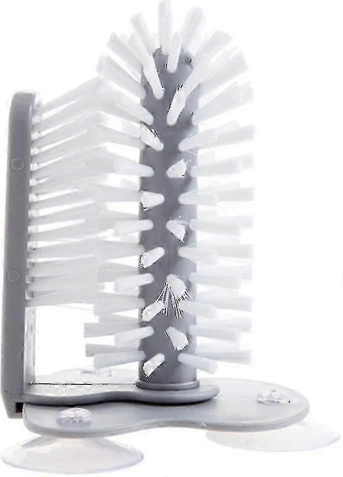 Glass Cleaning Brush with Strong Suction Cup for Easy Use