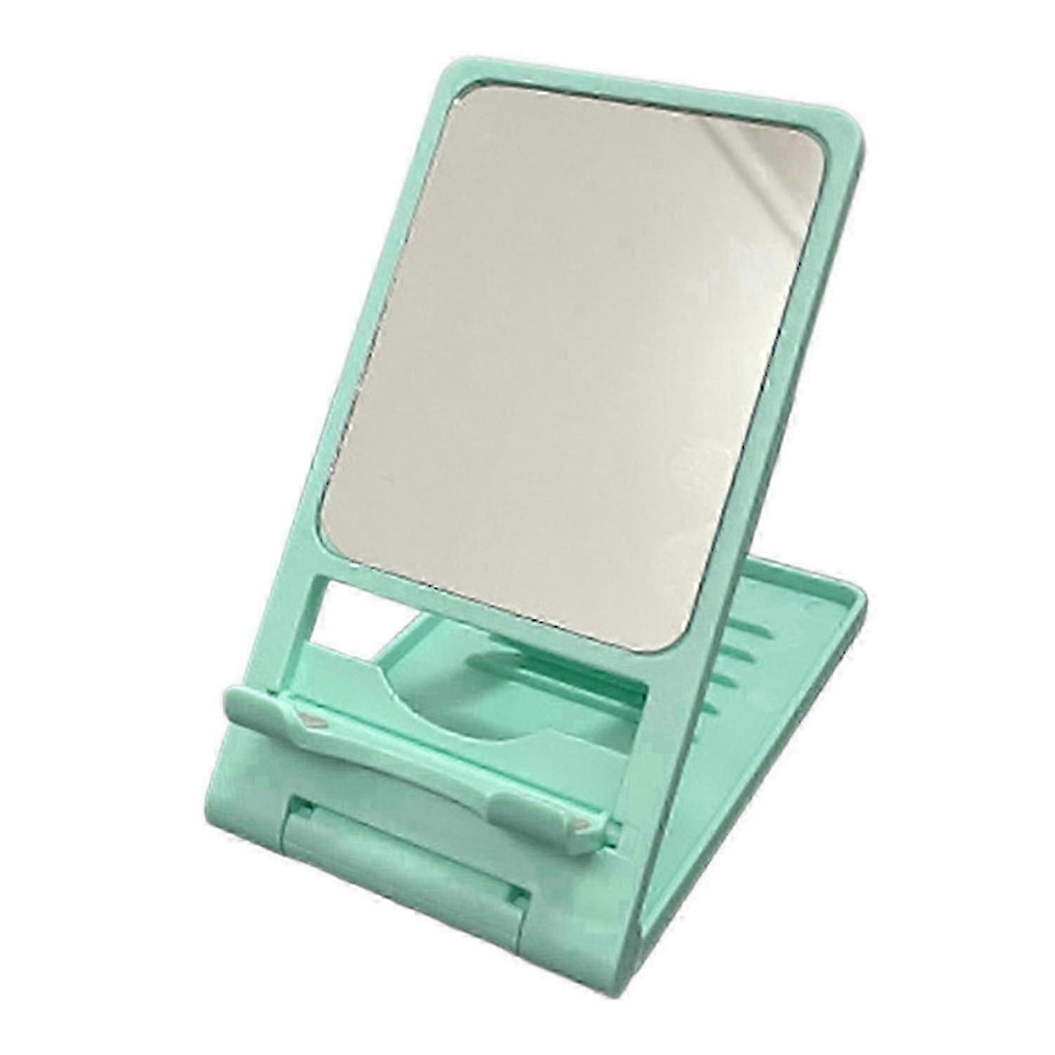 Phone Stand Angle Adjustable with Mirror Stable Support Foldable Tablet Holder Lazy Desktop Phone