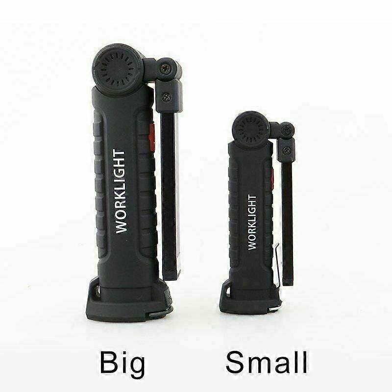 Multifunction Rechargeable COB LED Slim Work Light Lamp Flashlight Magnetic18650