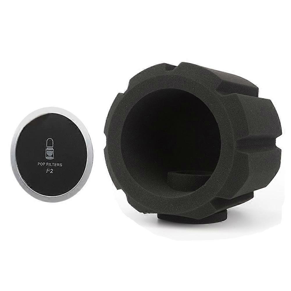 F2 Microphone Screen Acoustic Filter Sponge Wind Screen to Filter Vocal Soundproof Recording Filter Windscreen B