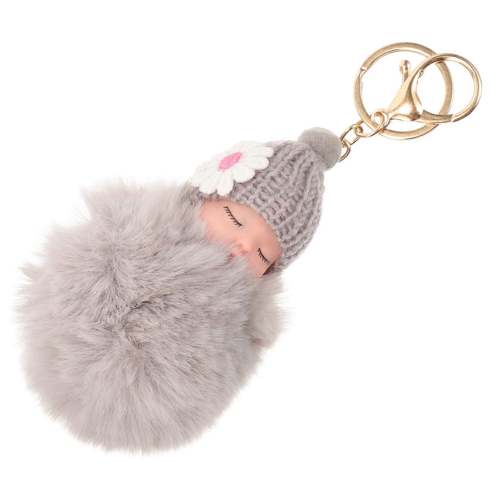 Portable Light Grey Keychain Designed For Organizing Keys And Everyday Use 1Set