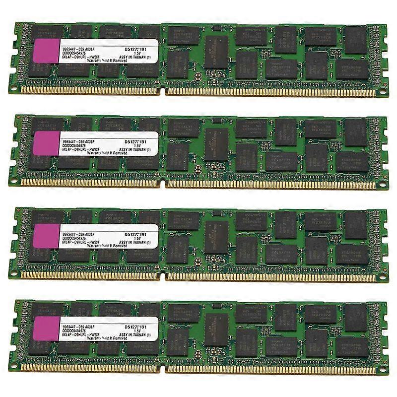 4X 4GB DDR3 Ram Memory REG 1333MHz PC3-10600 1.5V DIMM 240 Pins for Desktop RAM Memoria