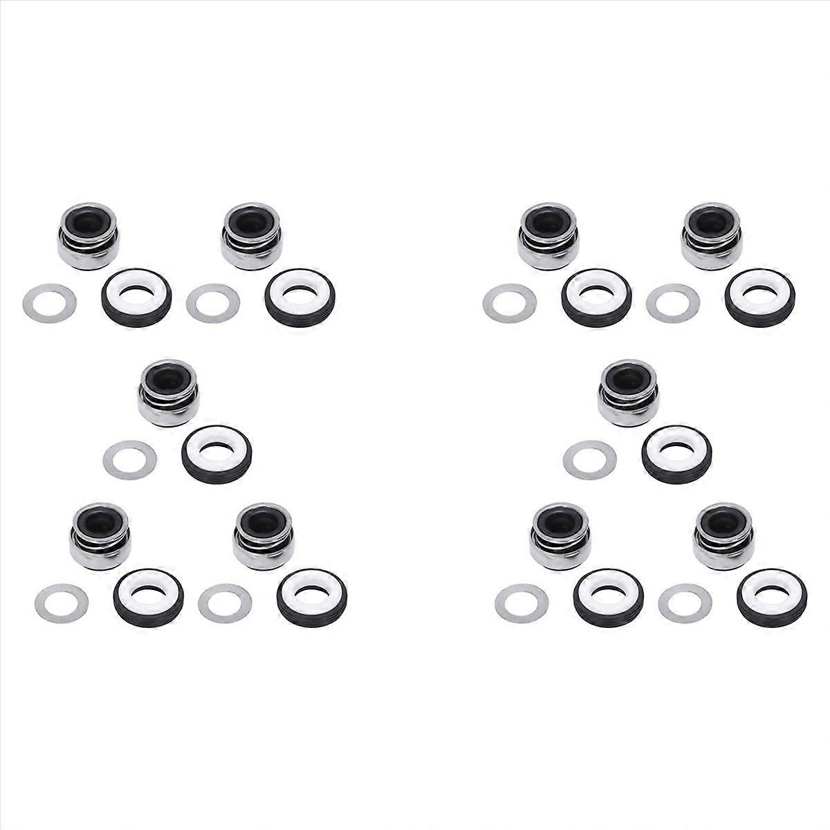 10X 12mm Coiled Spring Rubber Bellow Pump Mechanical Seal 301-12