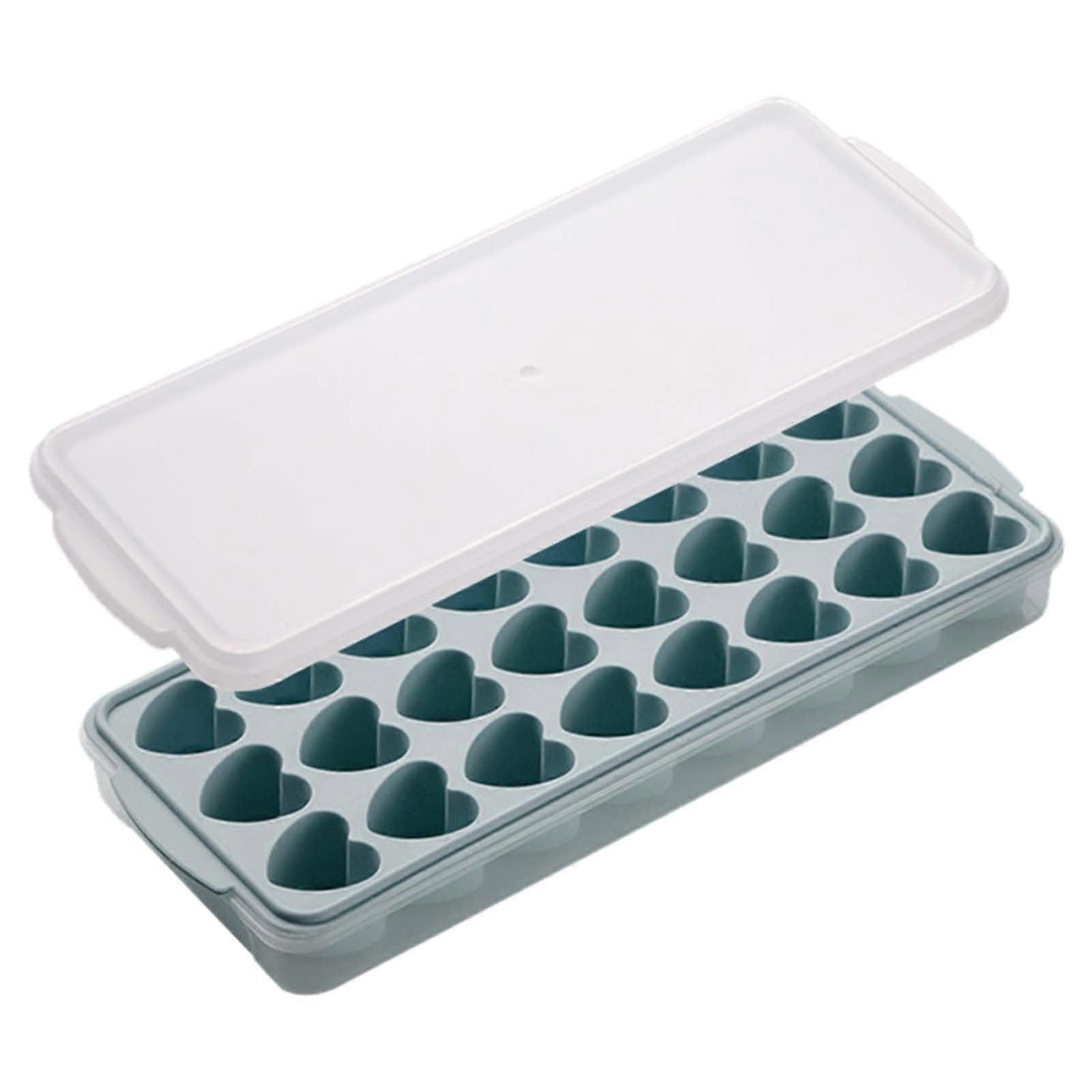 WRXMIJNHGSA Ice Grid Ice Lattice Heart Shaped Ice Box Ice Cube Artifact Household Food Grade Soft Silicone Ice Storage Box