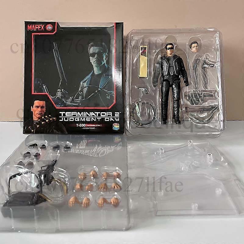 Mafex 199 Schwarzenegger T-800 Terminator 2: Judgment Day 1/12 6-inch Action Figure Collectible Model Toys Joint Movable Doll