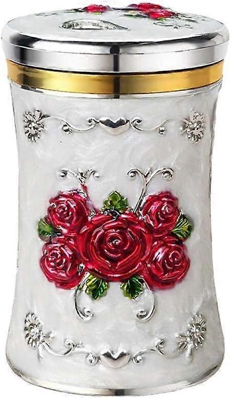 Toothpick Holder and Dispenser with Rotating Lid, Dustproof Decorative Case for Kitchen Dining Table