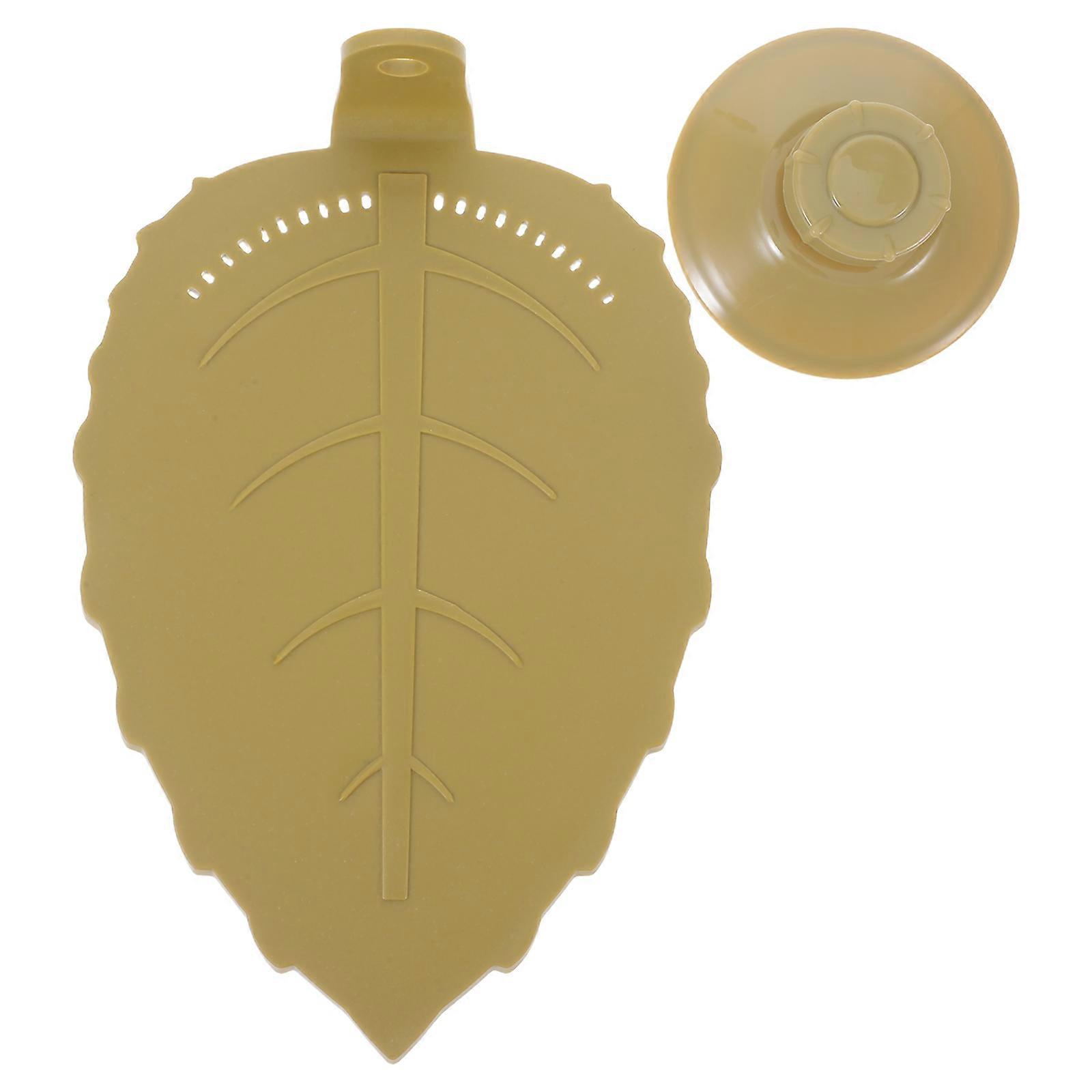 Turtle Basking Platform for Small Animals with Leaf Shape and Suction Cups