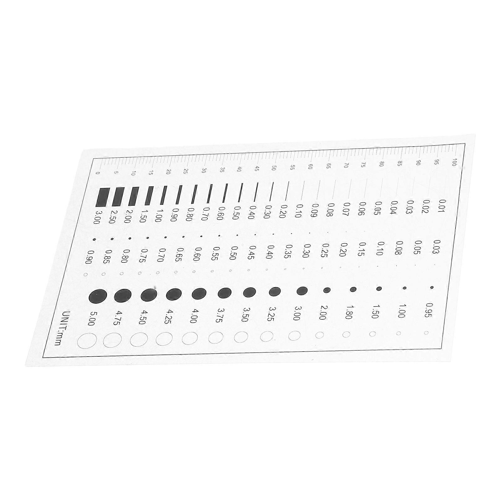 Detection Line Defect Measuring Ruler for Defect Precision Gauge