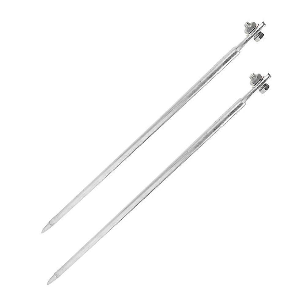 Home Grounding Rod Galvanized Iron for Stable Electrical Earthing 2Pcs