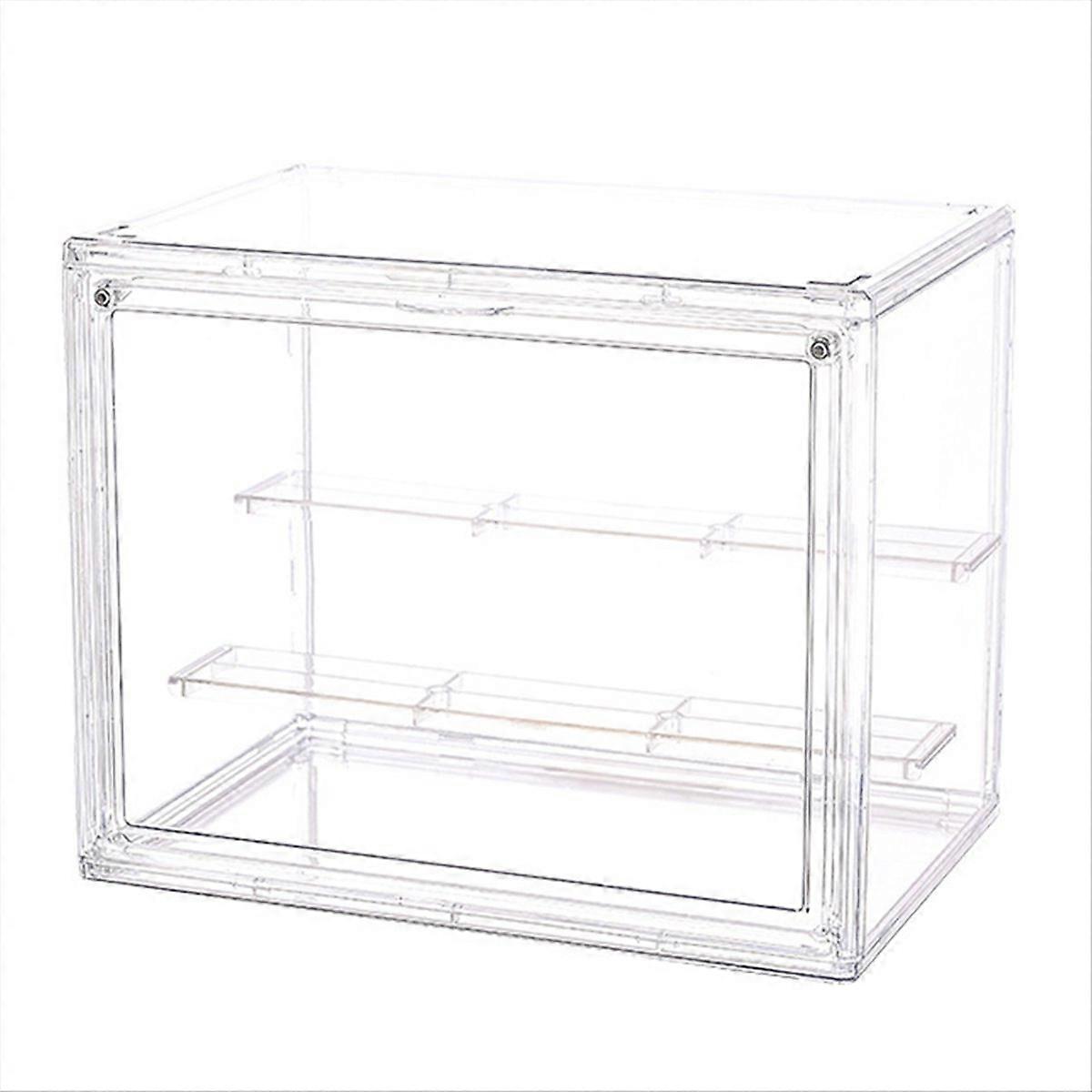 Display Stand Transparent Ladder Model Storage Box 27x18x22CM