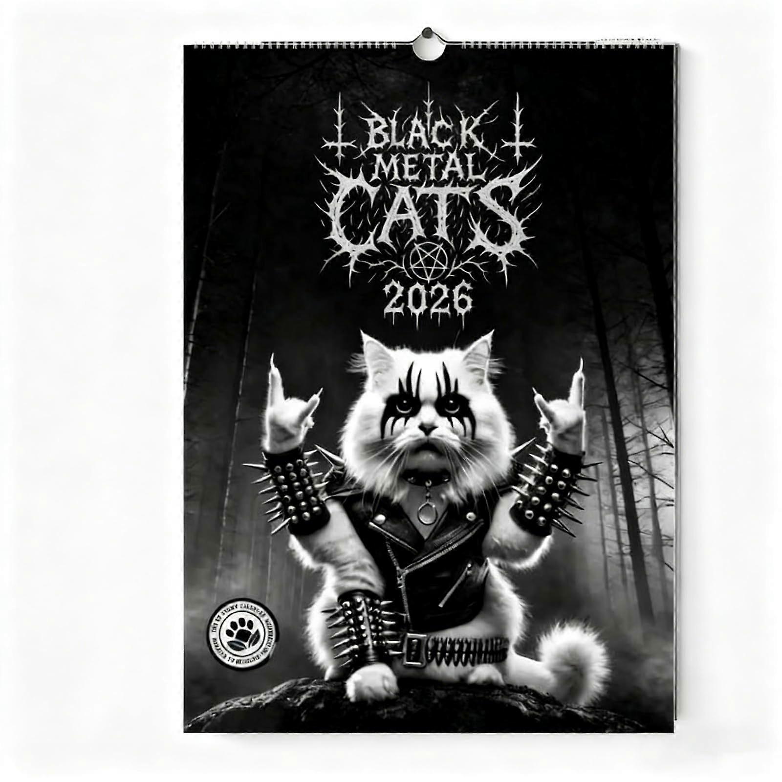 Black Metal Cats 2026 Kalender