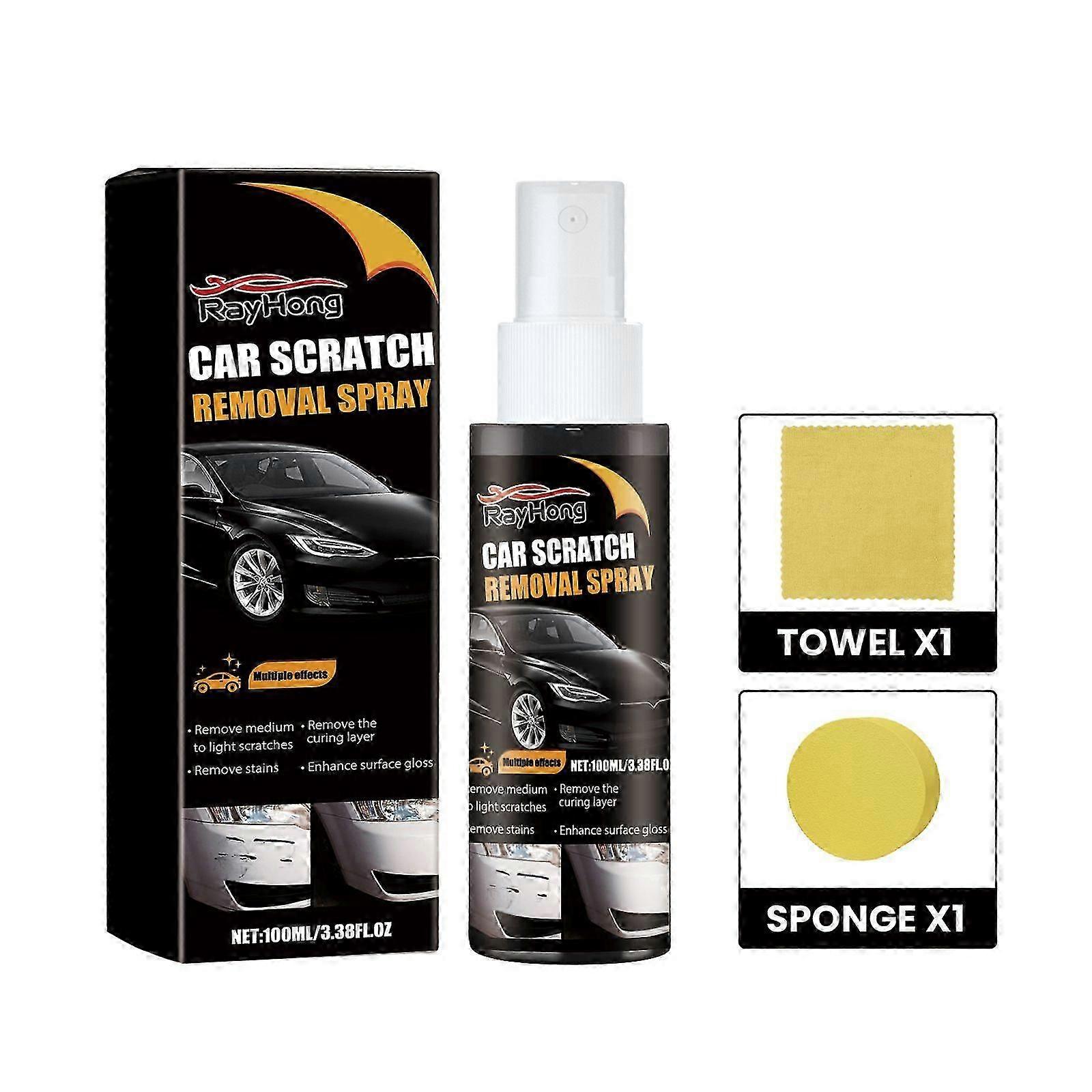 Car Scratch Repair Kit - Easy-to-Use Paint Scratch Remover & Polishing Solution for Car Maintenance, Restores Shine, Eliminates Scratches, Sun Lines &