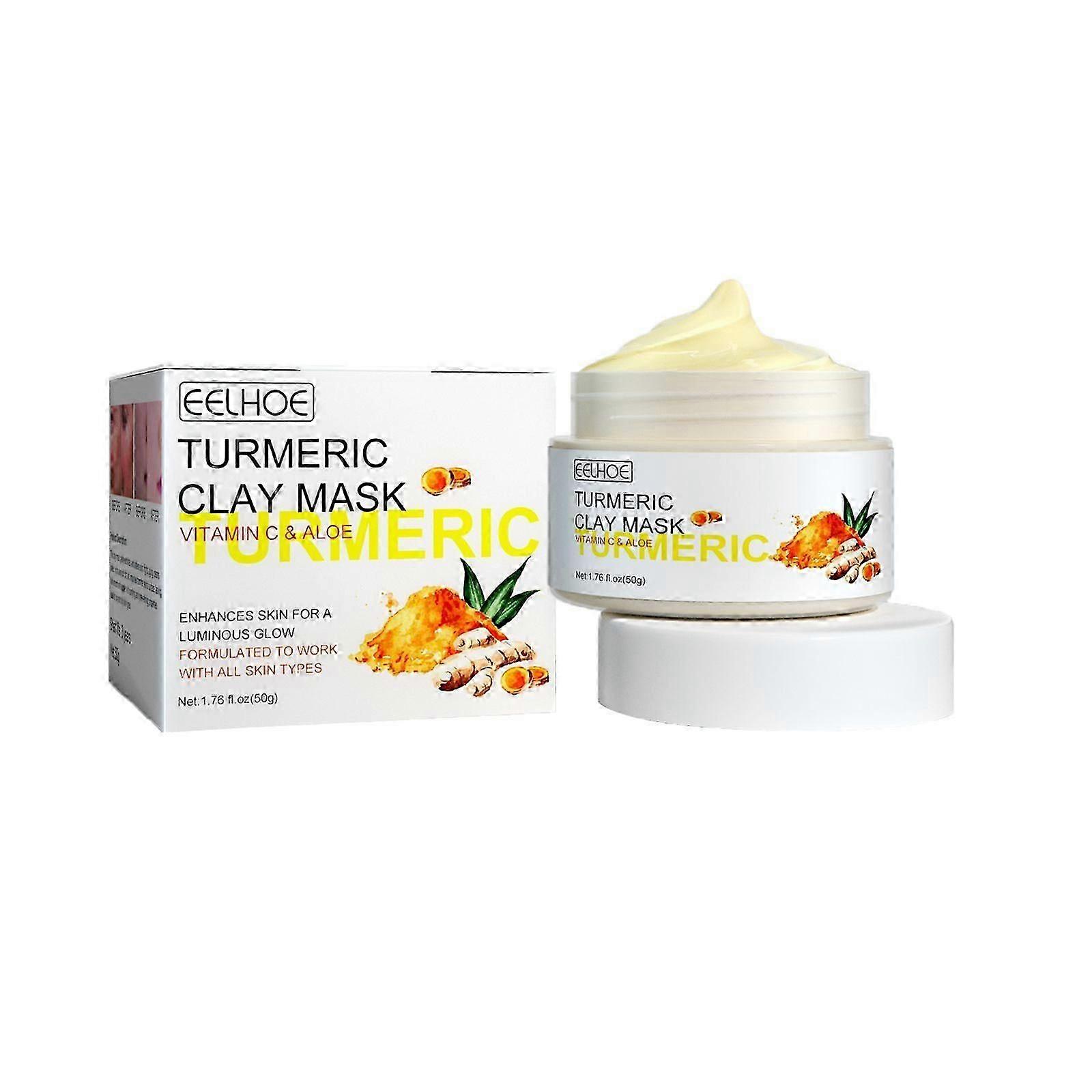 Turmeric Clay Mask with Vitamin C - Acne-Clearing