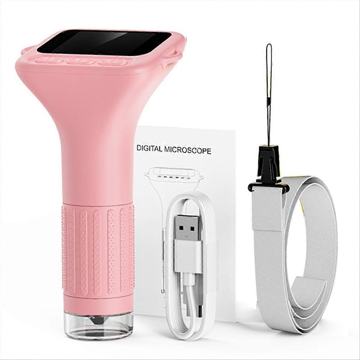 2.0 Inch Kids Microscope 1080P Digital Microscope 2MP Camera Portable Handheld Microscope with 8 Led Lights