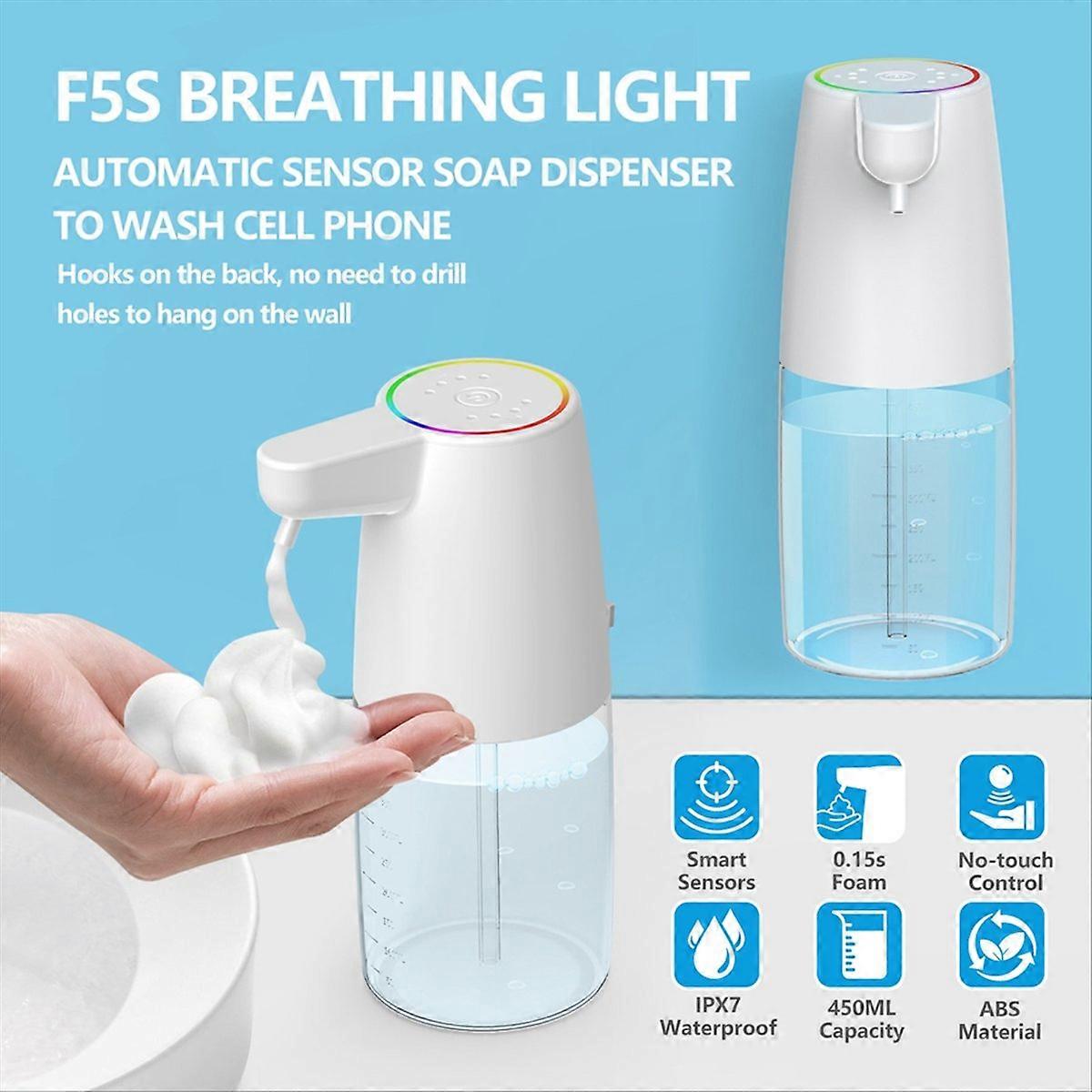 450ml Automatic Soap Dispenser Infrared Sensor Type-C Charging Touchless Smart Liquid Soap Dispenser Gel