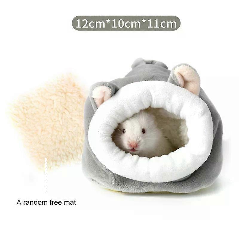 Soft and Warm for Hamster, Mini Bed Cute Non-slip Hamster Sleeping Nest Small Animals Bedding House for Dwarf Hamsters