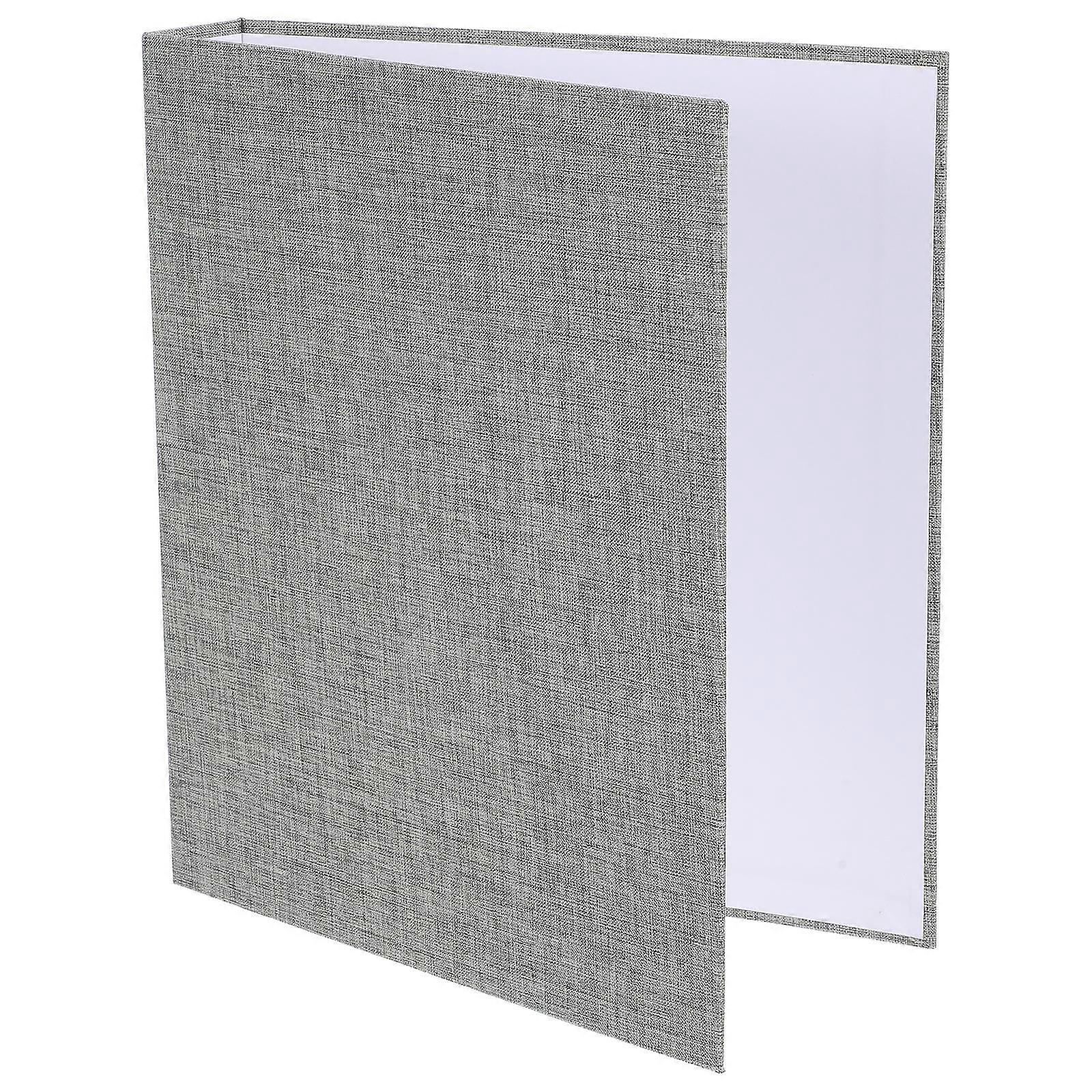 Grey Fabric Folder for File Binder Office Organization