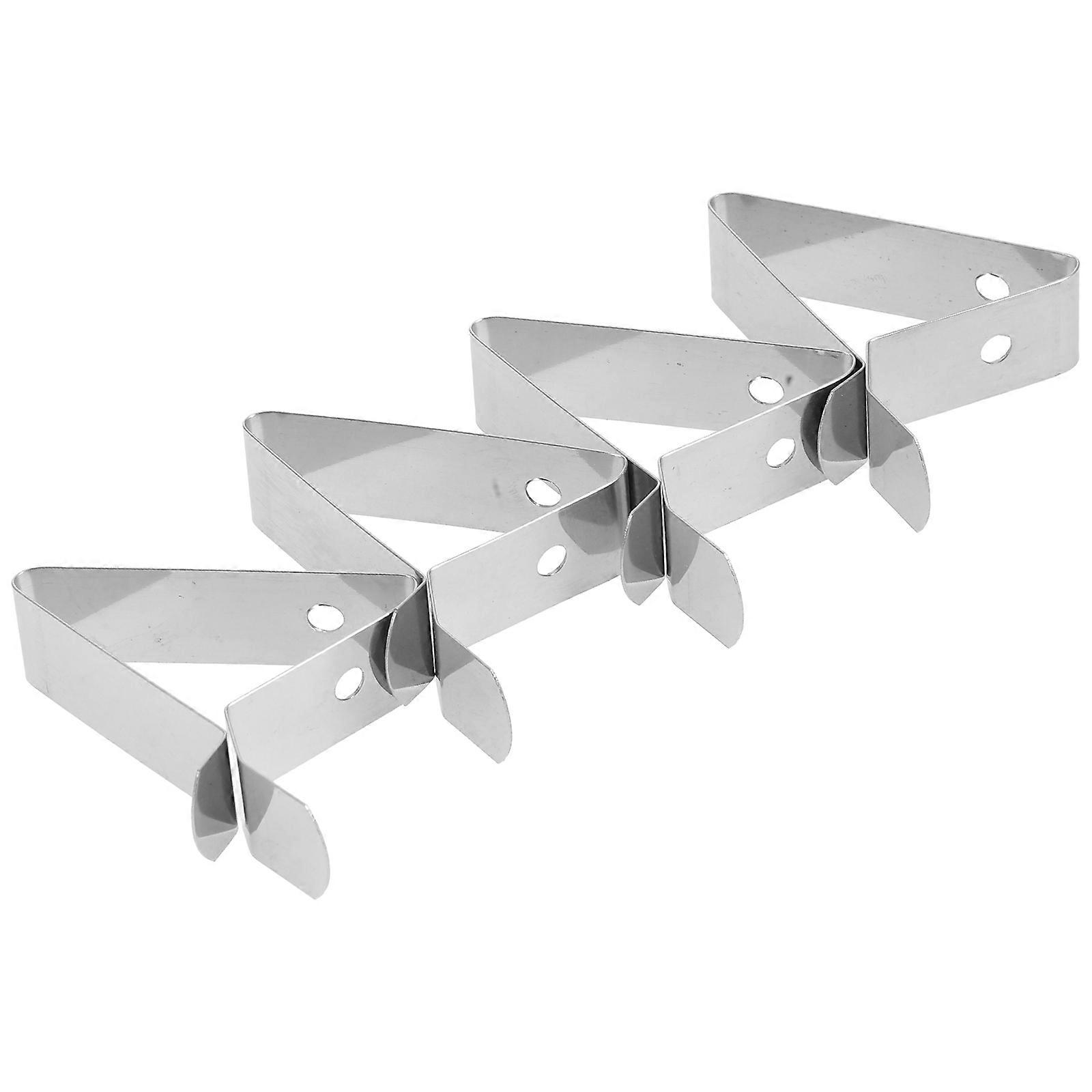 Bbq Temperature Clip Thermometer Pot Clip Cooking Secure Attachment Silver 4Pcs