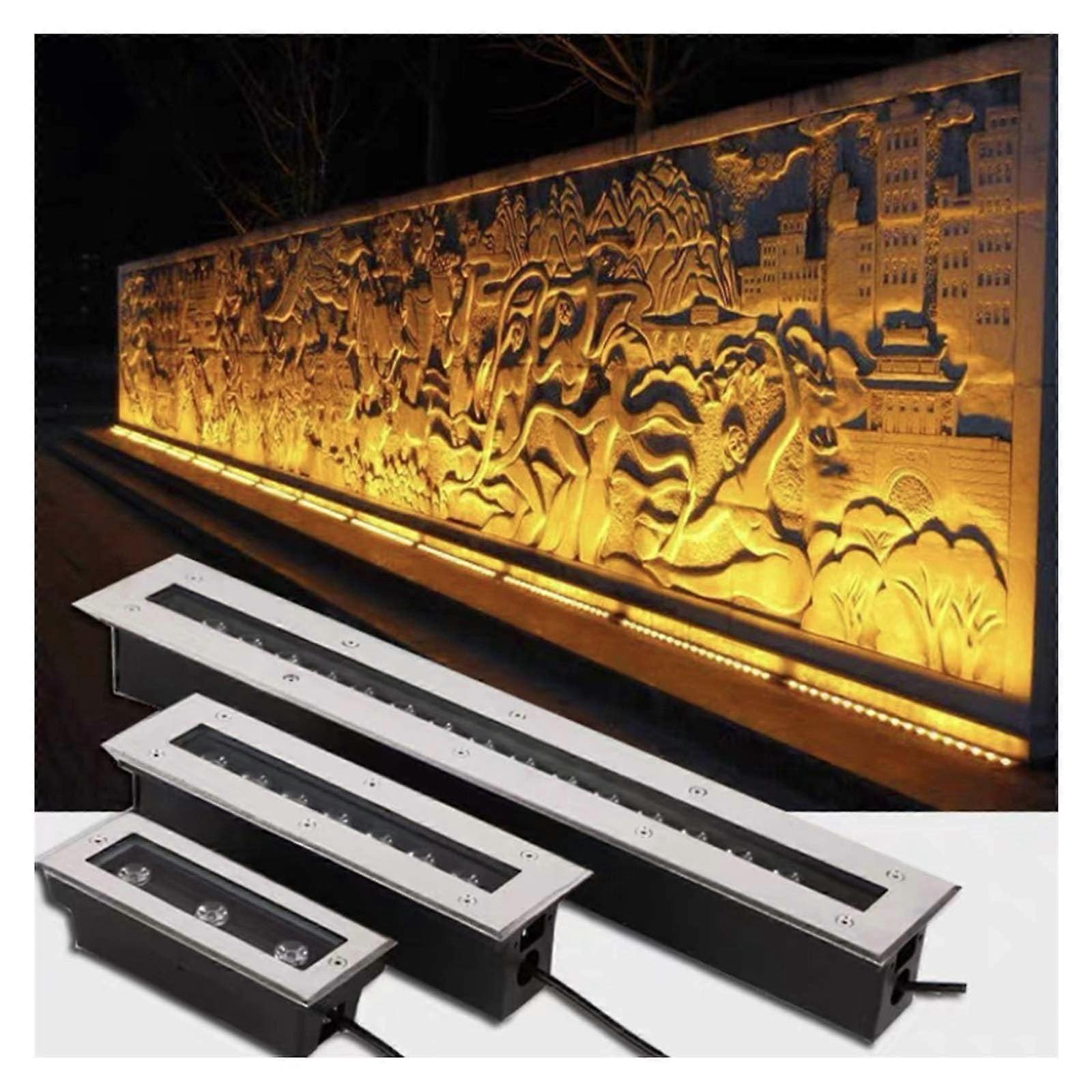 Outdoor LED Landscape Lights IP65 Waterproof Pathway Lighting 85110V Rectangular Yellow 6W