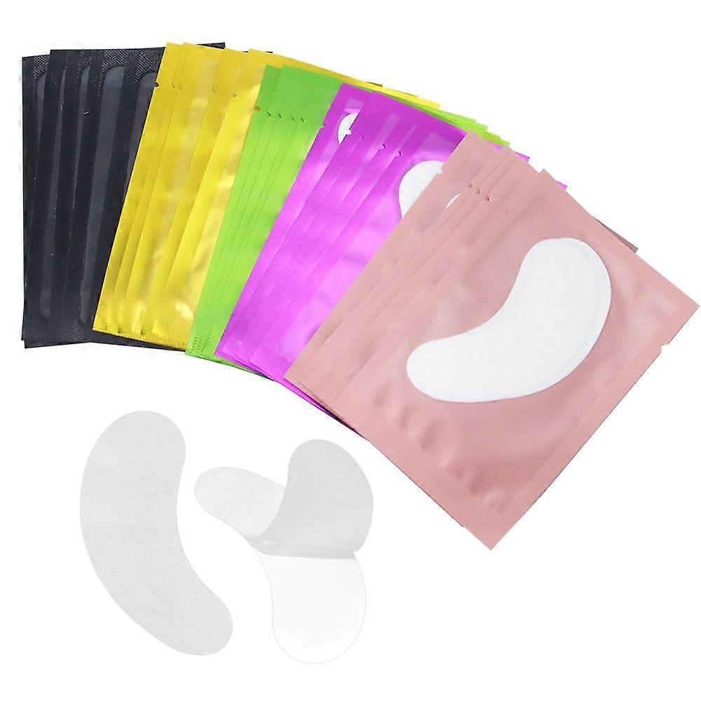 100 Pairs Lint  Under Eye Gel Pads for Eyelash Extensions, Hydrating Hydrogel Lash Patches Ref: 9204