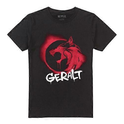T-shirt unisexe adulte The Witcher Geralt Graffiti