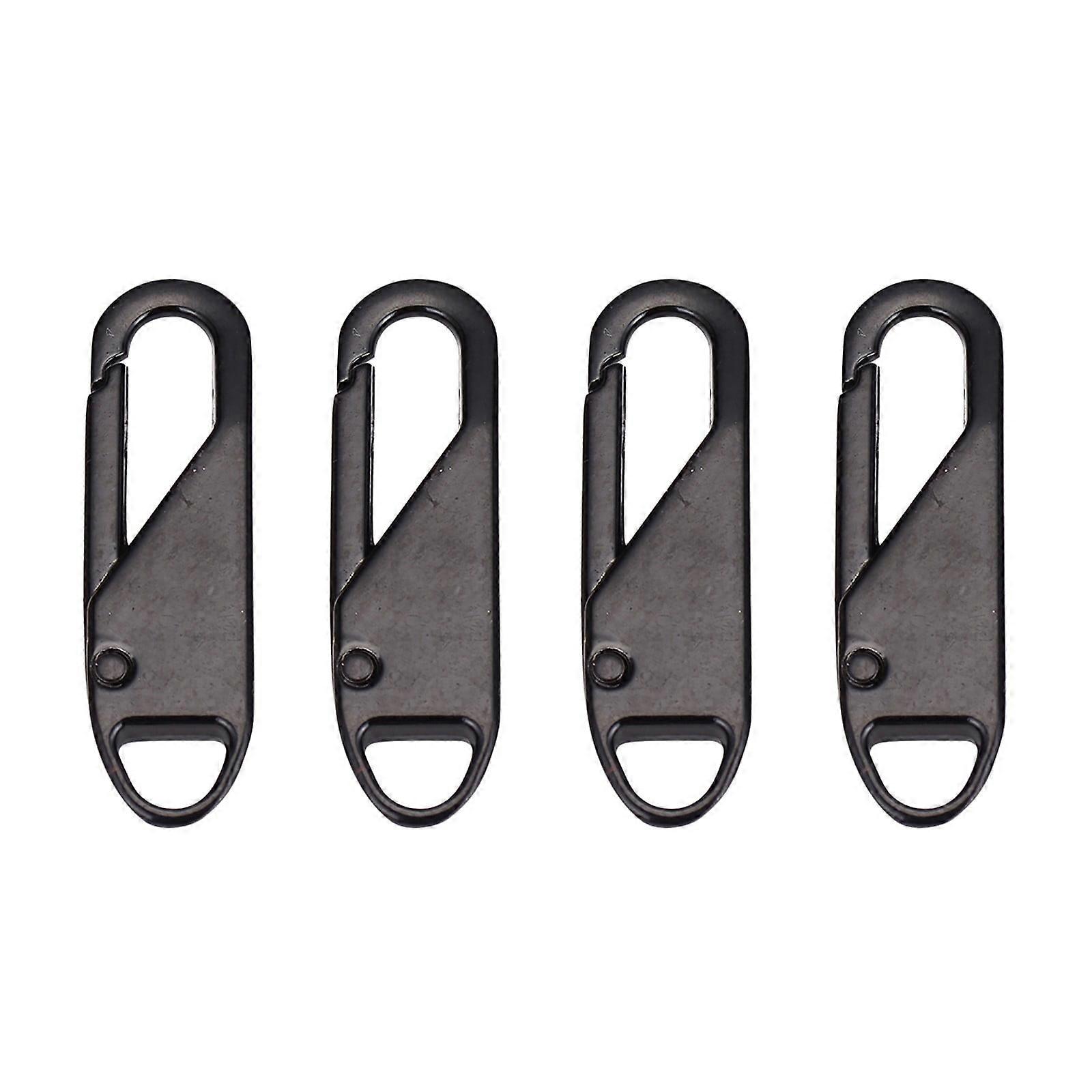 4-Pack Universal Zipper Pulls - Durable Metal Replacement Sliders for Bags Clearance - Goohae