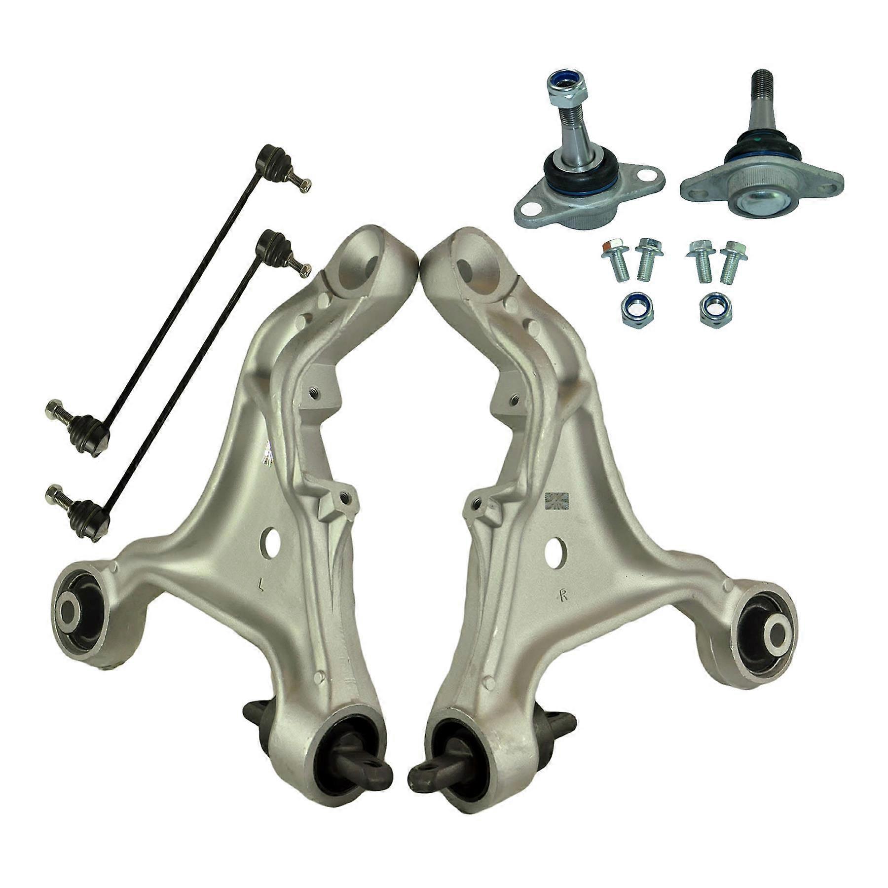 Front Lower Suspension Wishbone Track Control Arms Kit For Volvo S60, S80, V70, XC70, XC90