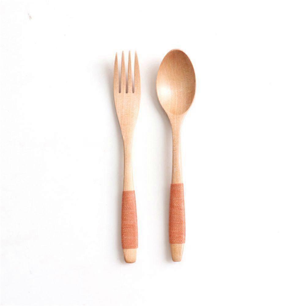 Dinner Kit Handmade Rice Utensil Cereal Kitchen Supplies Spoon Tableware Dinnerware Sets Fork