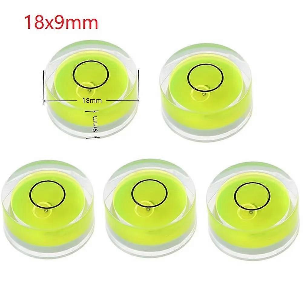 5pcs Mini Round Accuracy Bubble Level Bullseye Instrument Horizontal Precision Bubble Level Measuring Tool