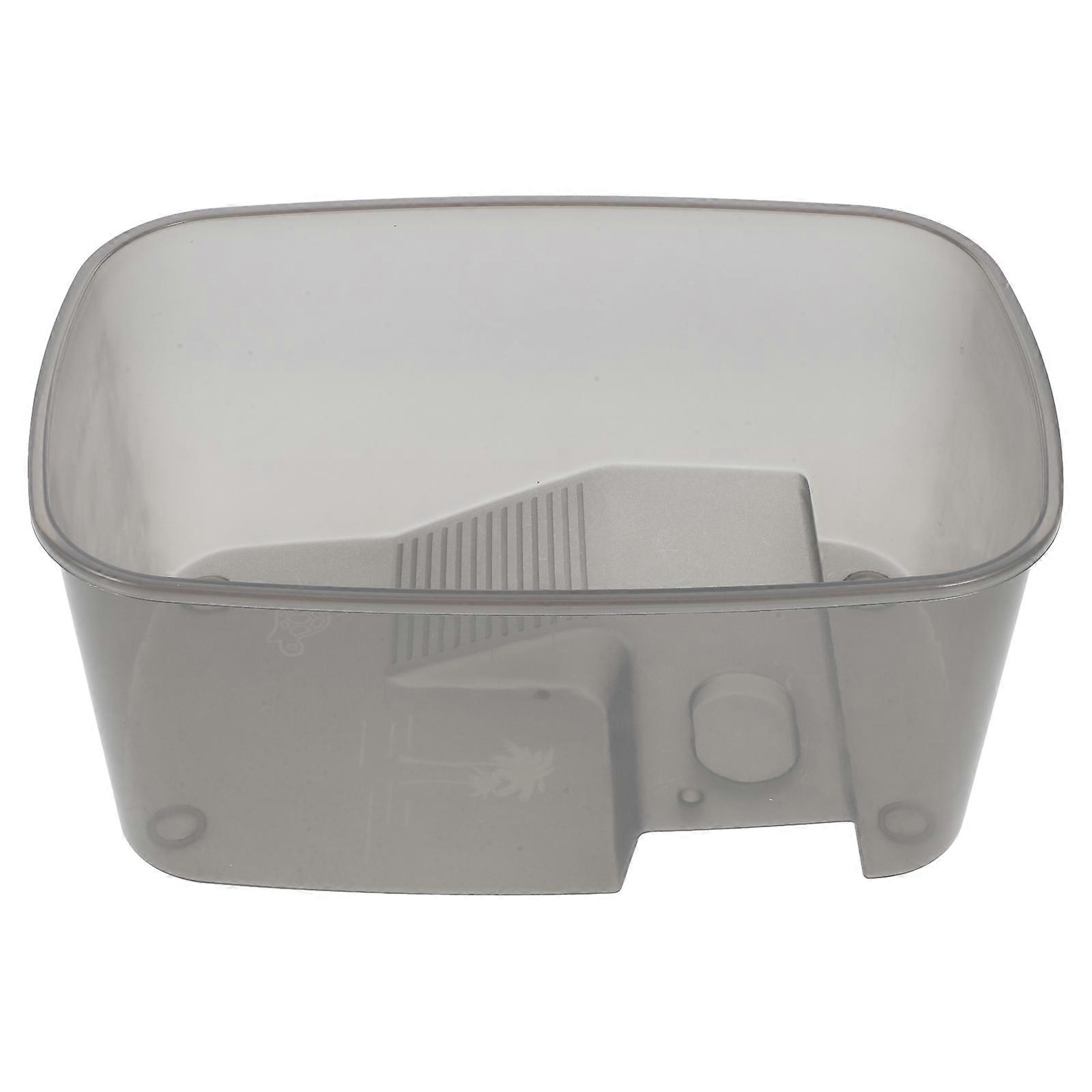 Clear Turtle Habitat Tank with Basking Platform for Reptile 2Pcs ABS Design