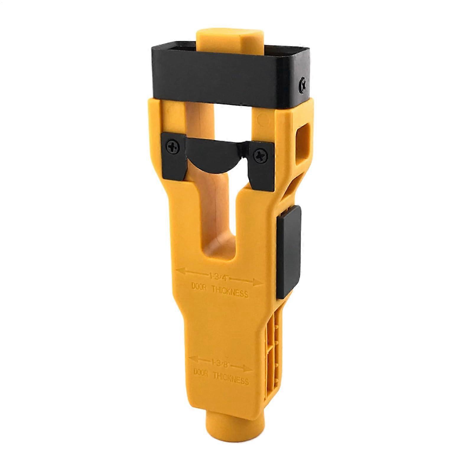 Door Lock Installation Kit with Hole Saw and Adaptive Latch Bracket for Improved Accuracy