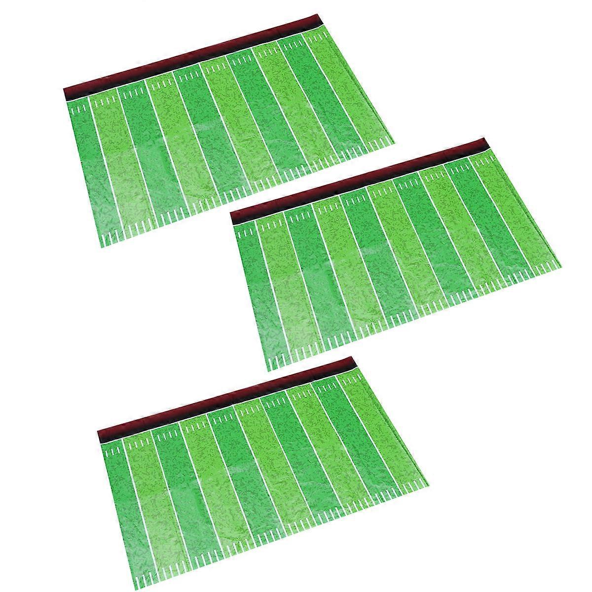 Plastic Tablecloths Disposable Rugby Party Table Cover for 6Pcs