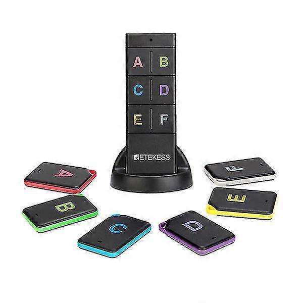 Retekess Th104 Wireless Key Finder Rf Key Locator Pet Tracker Wallet Tracker Télécommande 1 Rf Transmetteur 6 Récepteur
