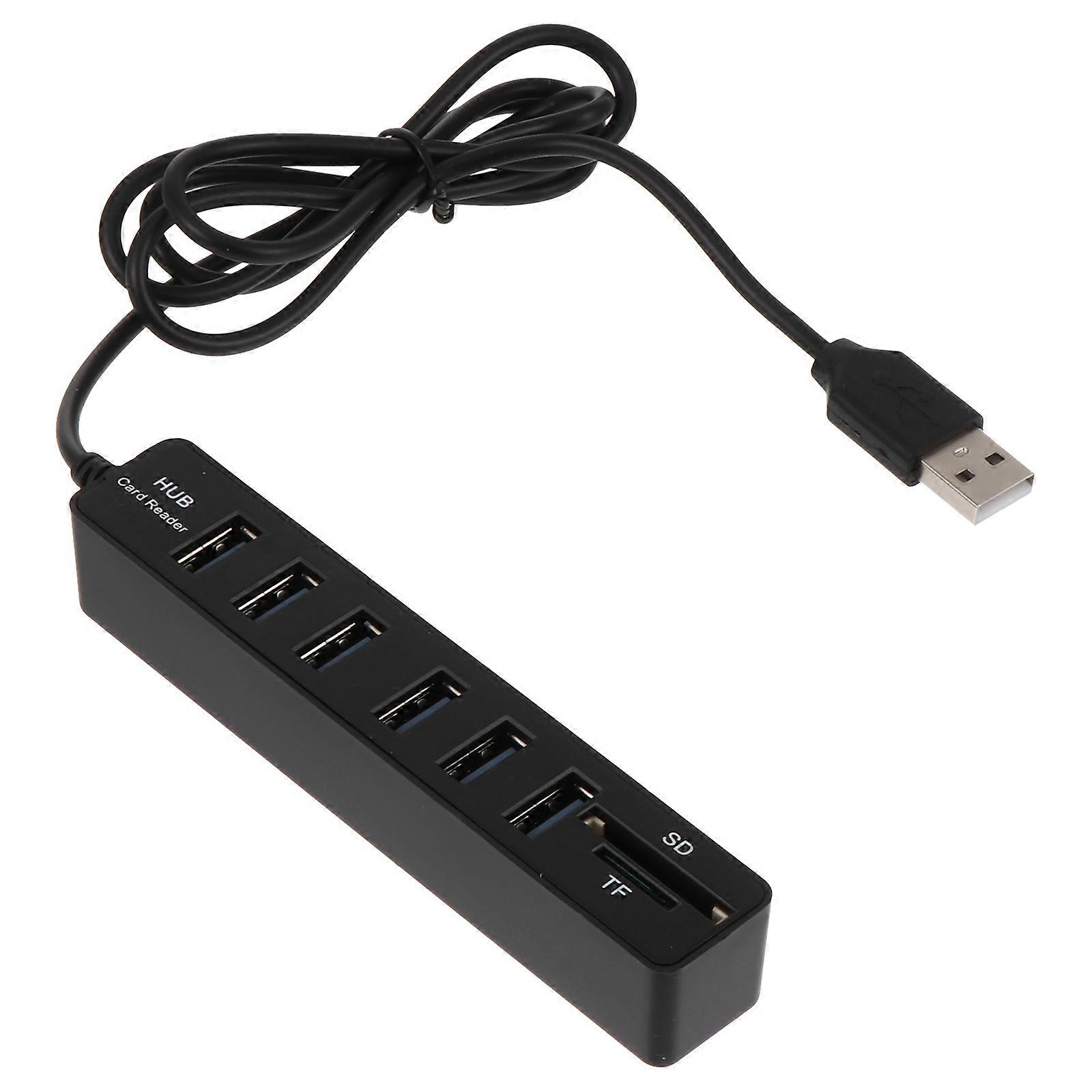 USB Splitter 2 Pcs Rectangular Portable Data USB Hub For General Users Suitable For Office Home And Travel Needs