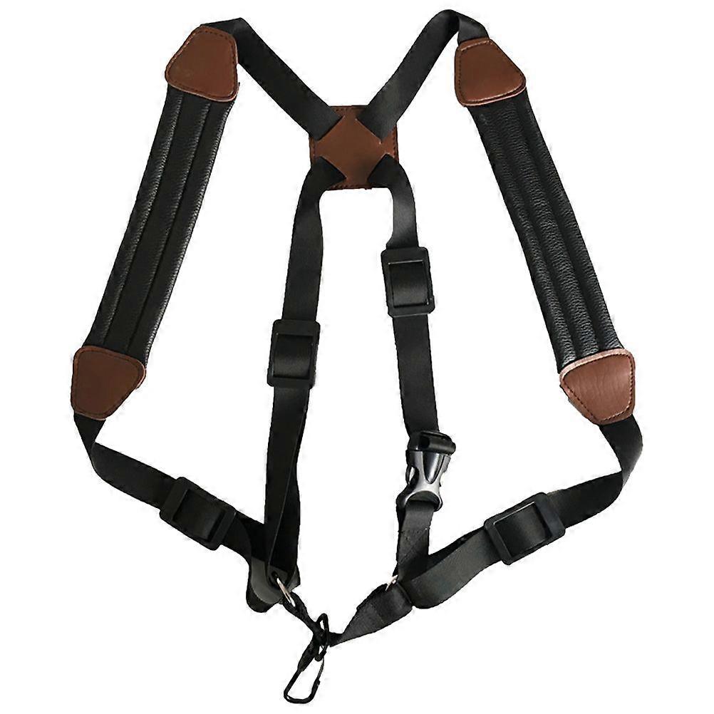 Saxophone Shoulder Strap Universal Double Shoulder Leather Strap Sax Belt