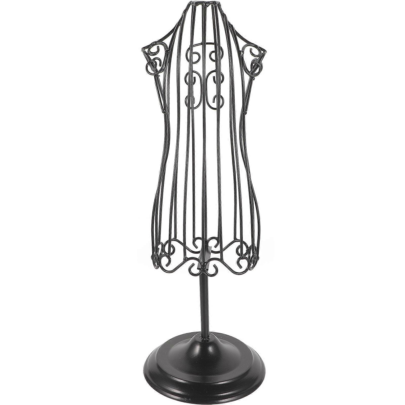 Iron Art Pet Mannequin for Clothes Display Black Rack